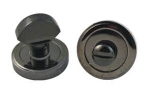 Euro Art Hardware Black Nickel Thumb Turn with a sleek and modern design, offering premium durability, privacy functionality, and a contemporary finish for stylish interior spaces.