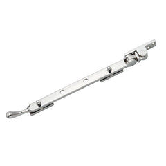 250mm ball-end casement stay in finishes like polished brass, chrome, satin chrome, and nickel.