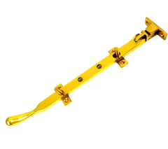 250mm ball-end casement stay in finishes like polished brass, chrome, satin chrome, and nickel.