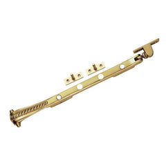 250mm Georgian casement stay in polished brass with traditional detailing for classic aesthetics.