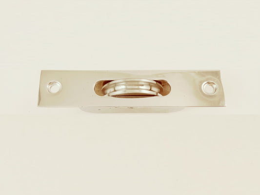 Sash Window Axle Pulley Heavy Square forend with Sash Pulley -125x30mm