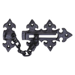 Euro Art Door Chain - 135x85mm in Black Antique finish (BA9183), providing enhanced door security with a timeless and durable design for residential and commercial spaces.
