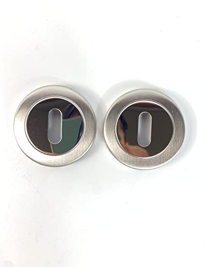 Euro Profile Square Concealed Escutcheon Dual Finish in SSS & PSS 52x52x8mm
