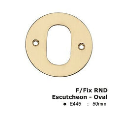 Face Fix  Round Escutcheon - Oval Profile -50mm - EUROART UK