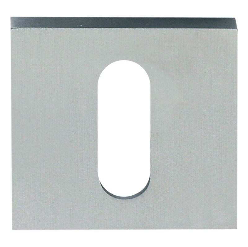 Key Hole Escutcheon - Square face  Satin Stainless Steel (Pair)