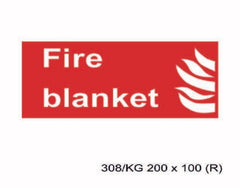 Fire Blanket Health and Safety Sign  200 x 100