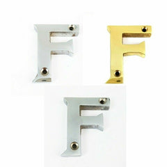 House Door Flat Number Alphabet Letters Names Solid in  Variations 2" 50mm