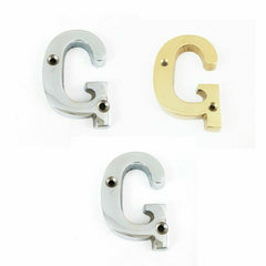 House Door Flat Number Alphabet Letters Names Solid in  Variations 2" 50mm