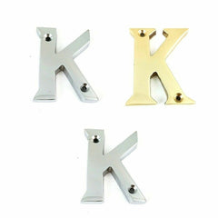House Door Flat Number Alphabet Letters Names Solid in  Variations 2" 50mm