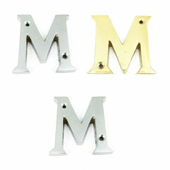 House Door Flat Number Alphabet Letters Names Solid in  Variations 2" 50mm