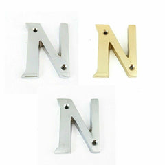 House Door Flat Number Alphabet Letters Names Solid in  Variations 2" 50mm