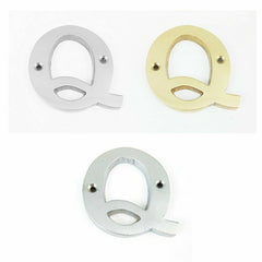 House Door Flat Number Alphabet Letters Names Solid in  Variations 2" 50mm