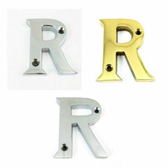 House Door Flat Number Alphabet Letters Names Solid in  Variations 2" 50mm