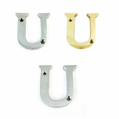 House Door Flat Number Alphabet Letters Names Solid in  Variations 2" 50mm