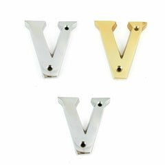 House Door Flat Number Alphabet Letters Names Solid in  Variations 2" 50mm