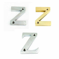 House Door Flat Number Alphabet Letters Names Solid in  Variations 2" 50mm