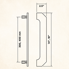 Aldric Luxury Interior Door Pull Handle (Multiple Sizes)
