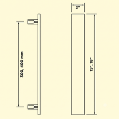 Altair Luxury Interior Door Pull Handle (Multiple Sizes)