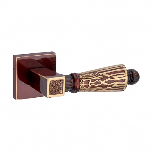 Arcus on Rose Luxury Interior Door Handle Set