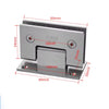 Glass to Glass 90 Degree Hinge – Square Corner