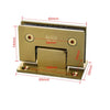 Glass to Glass 90 Degree Hinge – Square Corner