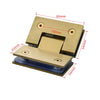 Glass to Glass 135 Degree Hinge – Square Corner