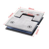 Glass to Glass 180 Degree Hinge – Square Corner