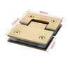 Glass to Glass 180 Degree Hinge – Square Corner