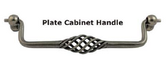 STEEL HANDLE 192MM ANTIQUE PEWTER