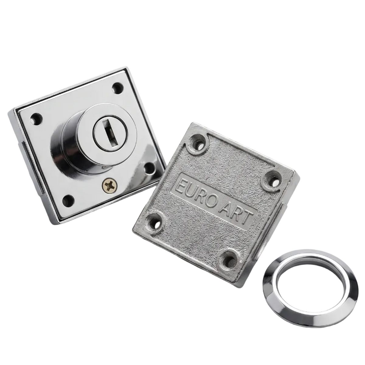 CABLK102 Rim Cylinder Cabinet & Drawer Lock 45x40mm - High Security 2 Pin