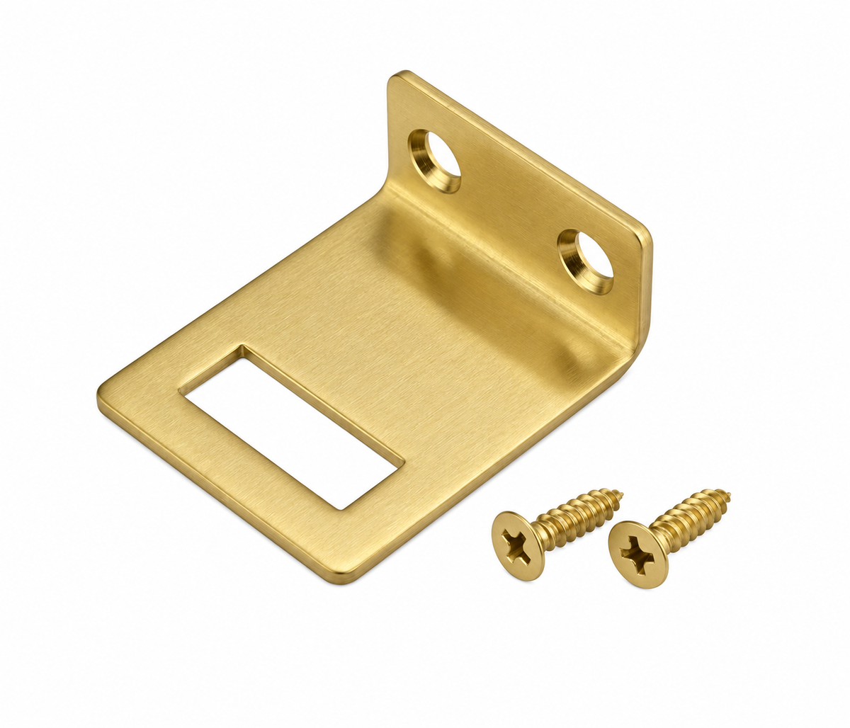 Satin Brass Angle L Keeps (13mm & 20MM Boards)