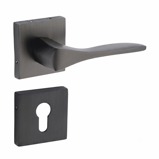 Certus on Rose Luxury Interior Door Handle Set