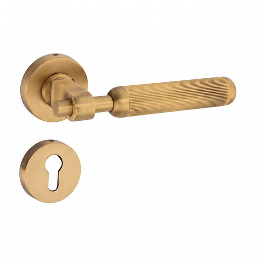 Diadem on Rose Luxury Interior Door Handle Set