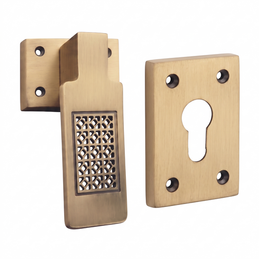 Duoline on Rose Luxury Interior Door Handle Set