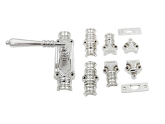 Lever Handle Door Brass Espagnolette Bolt - Upto 9 feet Doors