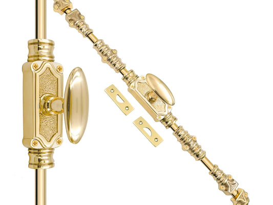 Oval Knob Stephaney Espagnolette Lock Bolt for up to 9 Feet High Doors & Windows