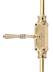 Lever Handle Door Brass Espagnolette Bolt - Upto 9 feet Doors