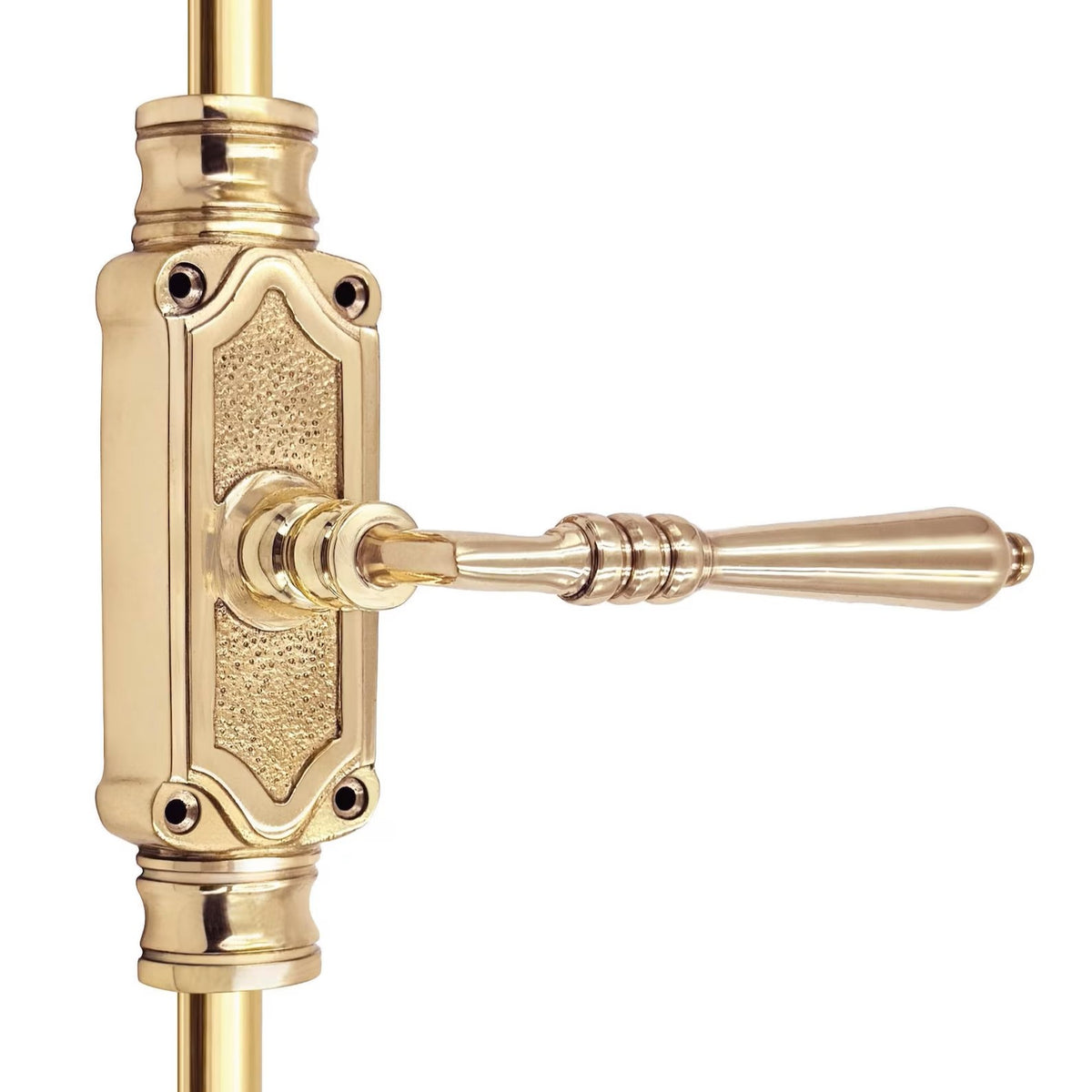 Lever Handle Door Brass Espagnolette Bolt - Upto 9 feet Doors