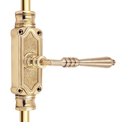 Lever Handle Door Brass Espagnolette Bolt - Upto 9 feet Doors