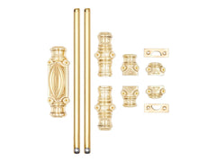 Bartle Door Brass Espagnolette Bolt Polished Brass Lacquered Upto 9 feet Doors & Windows