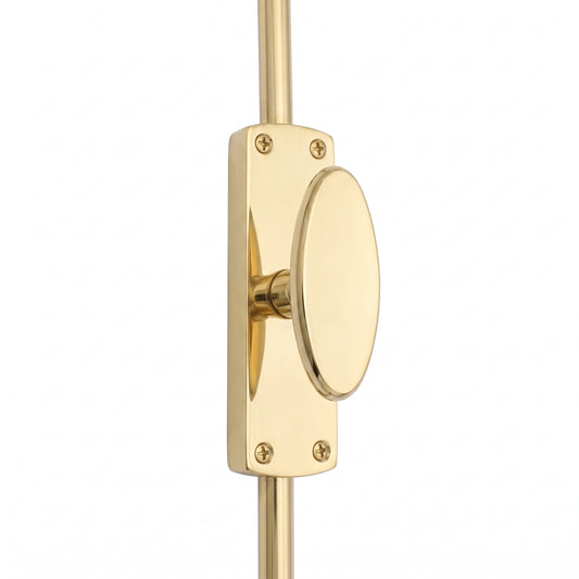 Oval Knob Espagnolette/Crémone Locking Bolt for up to 8.5 Feet High Doors & Windows