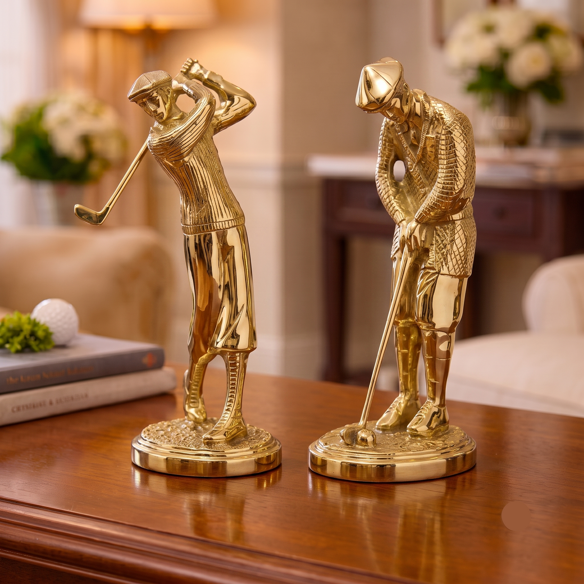 Fairway Golf Statue Luxury Interior Table Decor
