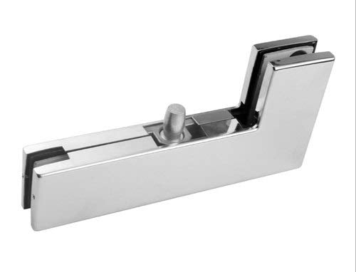 Side Panel L Patch Cabin & Cubicle Glass Door Fitting - 218 × 106 × 51mm