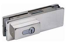 Euro profile patch lock Cabin & Cubicle Glass Door Fitting - 164 × 51 × 31mm