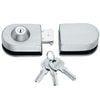 Glass-to-Glass Central Lock Set - 87 × 62 × 38mm