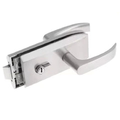Glass-to-Frame Patch Lock Set with Lever Handles - 176 × 76mm