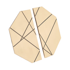 Hexa Luxury Interior Double Door Handle for Wooden, Glass & Cabinet Doors**