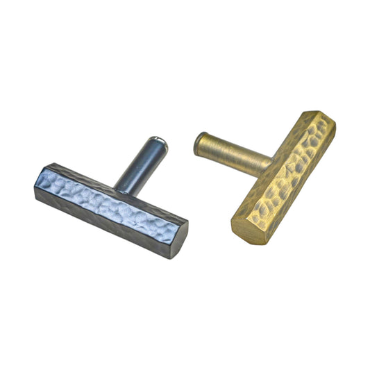 Hammered T Cabinet Handle - 50mm