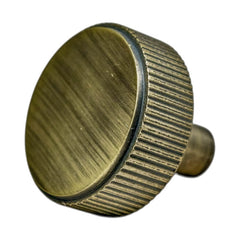 Diamond Knurled Circular Cabinet Knob- 30mm