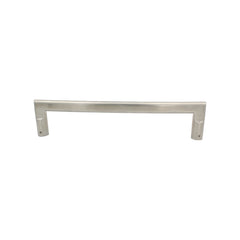 heavy-duty door pull handle, 275mm in length, made of satin stainless steel, with a back-to-back pair design, suitable for 35-55mm thick doors and includes fixing screws.